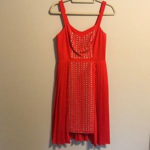 Anthropologie Cocktail Dress Red
